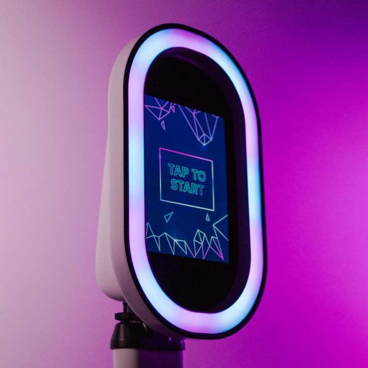 Oval White Photo Booth - Afbeelding 2